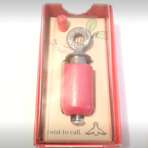 Original Audubon Bird Call with Rosin (NEW) Birchwood and Metal… Vintage Red - Picture 1 of 6